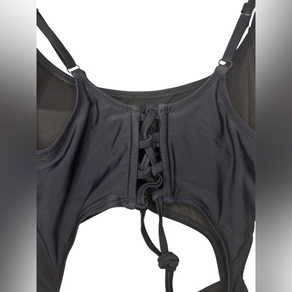 Black Cutout Swimsuit size L - Picture 3 of 5